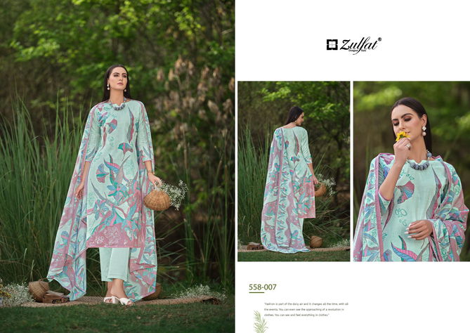 Hakoba Vol 2 By Zulfat Digital Printed Cotton Dress Material Wholesale Price In Surat
